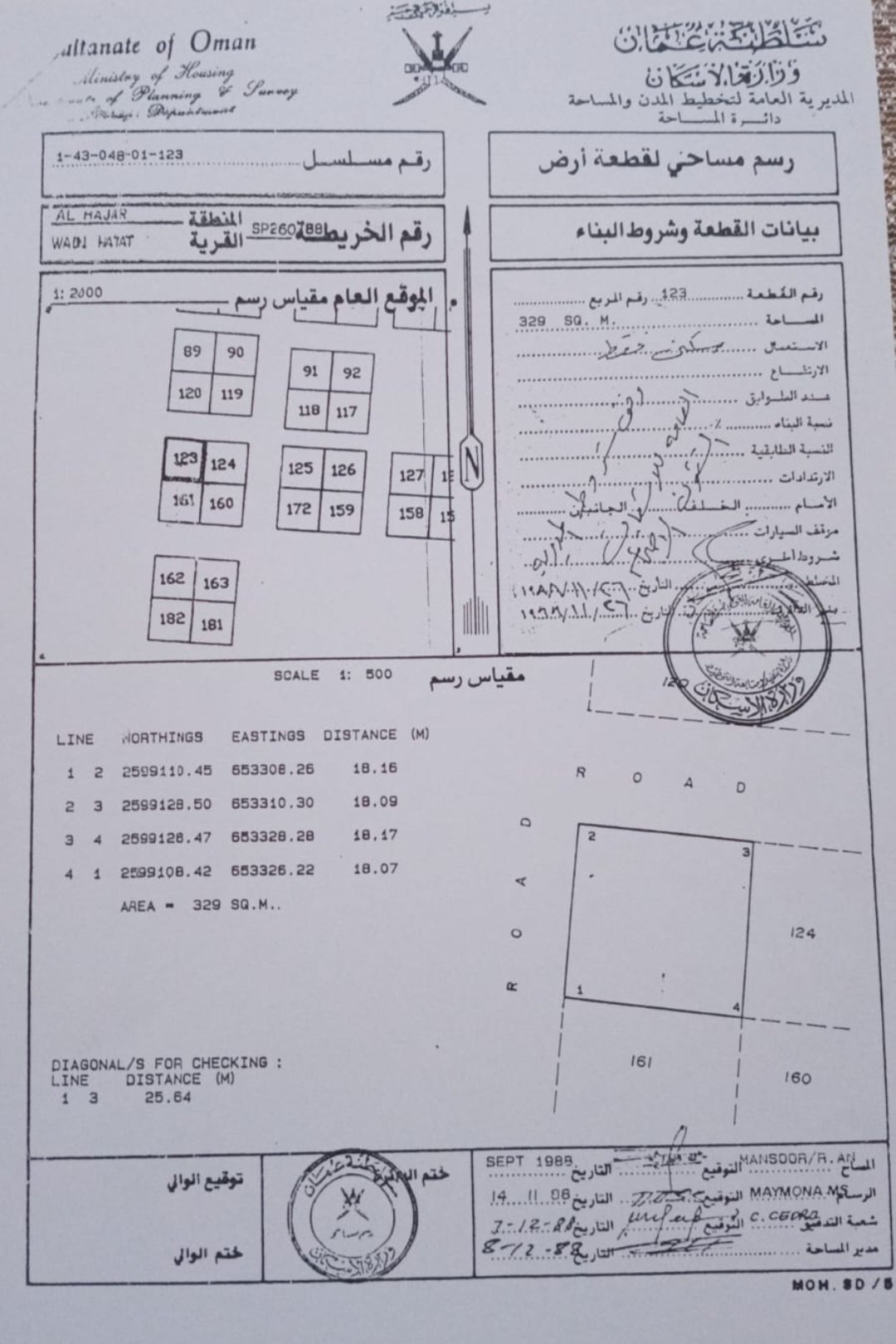 للبيع أرض سكنية في ولاية العامرات